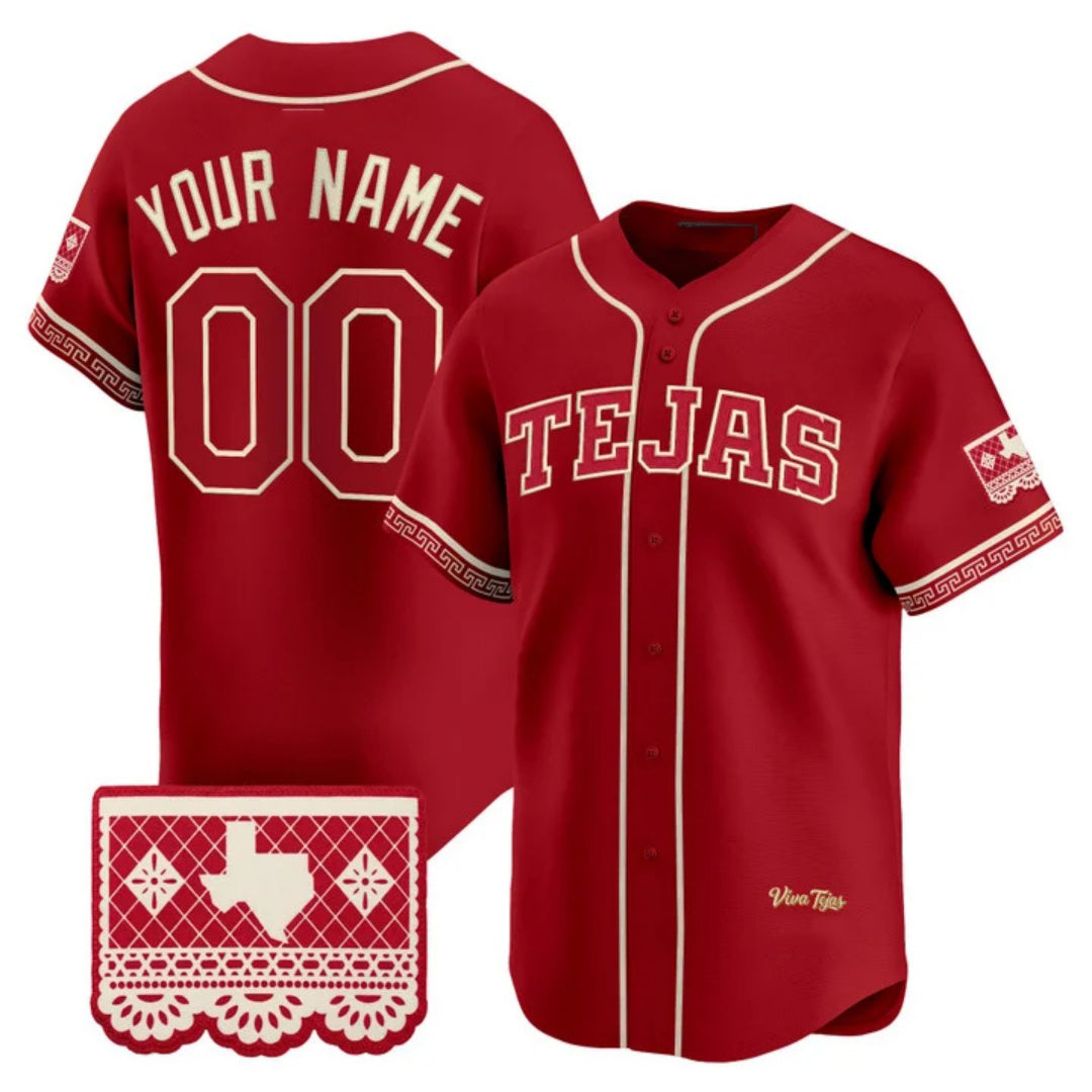 Custom Texas Rangers 2026 City Connect Stadium Red MWATKINS Stitched Jersey