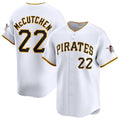 Pittsburgh Pirates #22 Andrew McCutchen White MWATKINS Home Limited Stitched Jersey