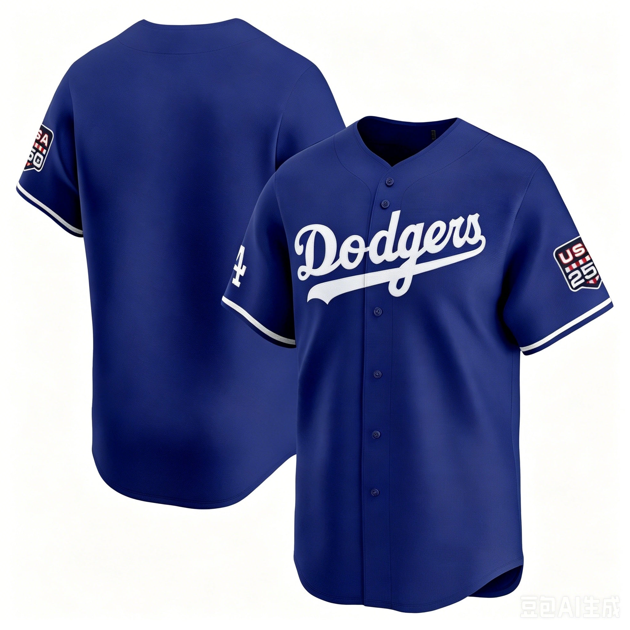 Los Angeles Dodgers Royal MWATKINS USA 250 Limited Stitched Jersey