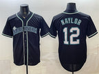 Seattle Mariners #12 Josh Naylor 2026 Fashion Replica Black MWATKINS Out Stitched Jersey
