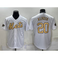 New York Mets #20 Pete Alonso White MWATKINS 2022 All Star Stitched Cool Base Jersey