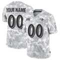 Custom B.Ravens Active Player 2024 F.U.S.E Arctic Camo MWATKINS Salute To Service Limited Stitched Football Jersey