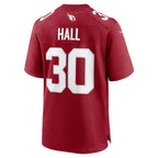 A.Cardinals #30 Darren Hall Cardinal MWATKINS Team Game Jersey