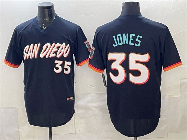 San Diego Padres #35 Randy Jones Obsidian MWATKINS 2026 City Connect Stadium Stitched Jersey