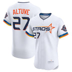Houston Astros #27 Jose Altuve White MWATKINS 2025 City Connect Elite Player Jersey