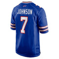 B.Bills #7 Taron Johnson Royal MWATKINS Game Jersey