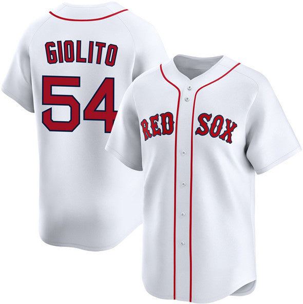 Boston Red Sox #54 Lucas Giolito White MWATKINS 2024 Home Limited Stitched Jersey