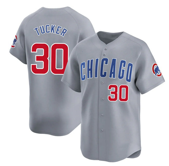 Chicago Cubs #30 Kyle Tucker Grey MWATKINS 2025 Limited Stitched Jersey