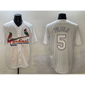 St. Louis Cardinals #5 Albert Pujols White MWATKINS Cool Base Stitched Jersey
