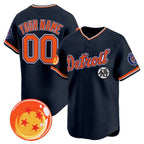 Custom Detroit Tigers x Dragon Ball Navy MWATKINS Vapor Premier Limited Jersey - All Stitched