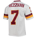 W.Football Team #7 Joe Theismann Mitchell & Ness White MWATKINS Legacy Replica Jersey