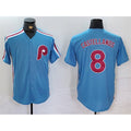 Philadelphia Phillies #8 Nick Castellanos Blue MWATKINS Cool Base Stitched Jersey