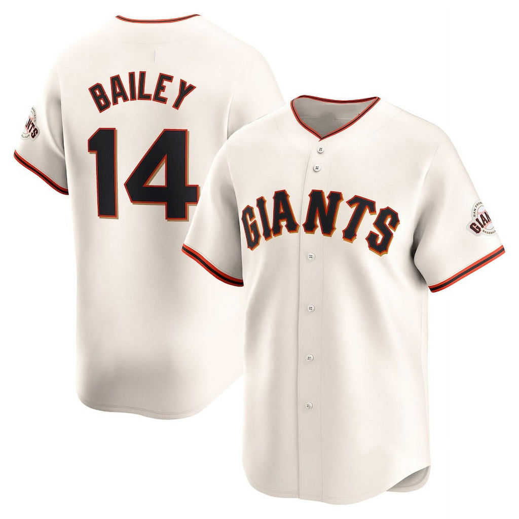 San Francisco Giants #14 Patrick Bailey Cream MWATKINS 2024 Home Limited Stitched Jersey