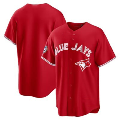 Toronto Blue Jays Blank Red MWATKINS 50 Seasons Patch Stitched Jersey