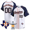 Custom Houston Astros Houston Rodeo Patch Vapor Premier Limited Jersey ¨C White 3 MWATKINS