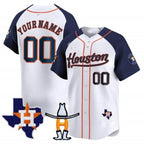 Custom Houston Astros Houston Rodeo Patch Vapor Premier Limited Jersey ¨C White 3 MWATKINS