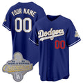 Custom Los Angeles Dodgers ACTIVE PLAYER Royal MWATKINS 2026 Alternate Gold Collection Stadium Stitched Jersey