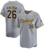 Pittsburgh Pirates #26 Bailey Falter Gray MWATKINS Away Limited Stitched Jersey