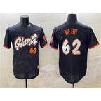 San Francisco Giants #62 Logan Webb Black MWATKINS Anthracite 2025 City Connect Limited Stitched Jersey