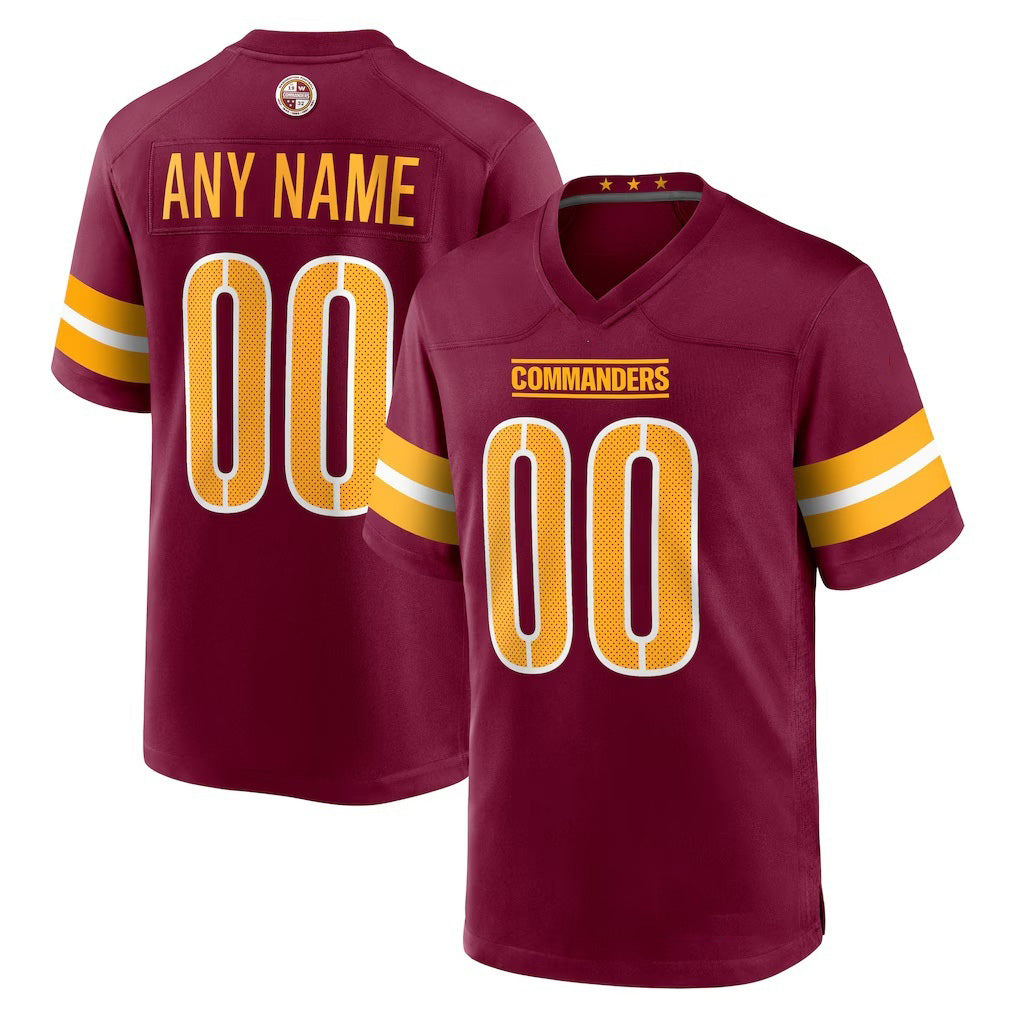 Custom W.Commanders Burgundy MWATKINS Game Player Jersey