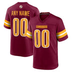 Custom W.Commanders Burgundy MWATKINS Game Player Jersey