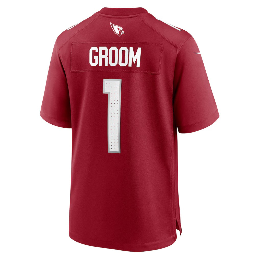 A.Cardinals Number #1 Groom MWATKINS Cardinal Game Jersey