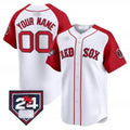 Custom Boston Red Sox 2024 Spring Training Patch Vapor Premier Limited Jersey ¨C  White Red MWATKINS