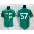 Boston Red Sox #57 Greg Weissert Green MWATKINS 2025 City Connect Limited Stitched Jersey