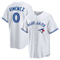 Toronto Blue Jays #0 Andres Gimenez White MWATKINS Home Replica Jersey