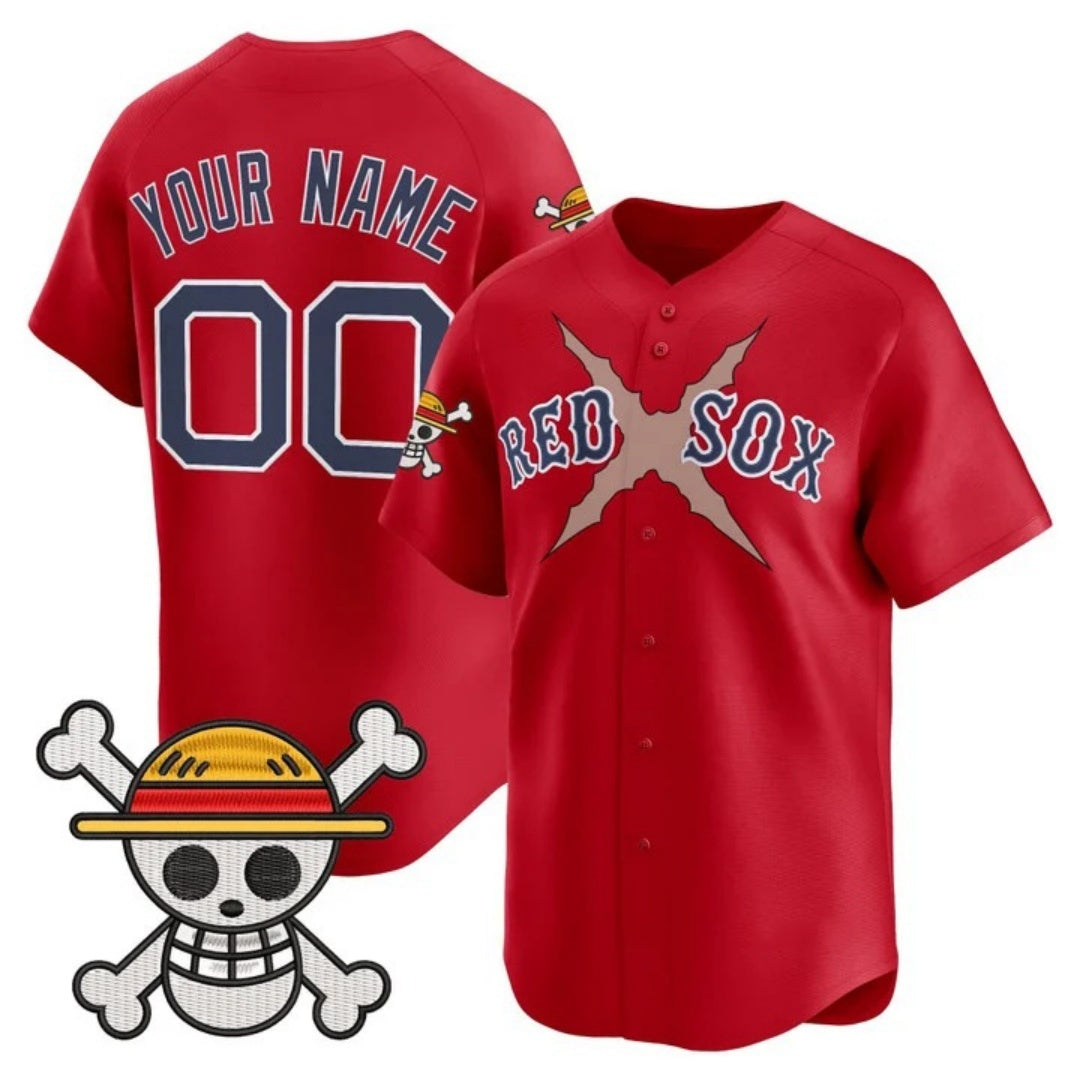 Custom Boston Red Sox x One Piece Red MWATKINS Vapor Premier Limited Jersey - Stitched