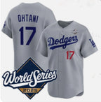 Los Angeles Dodgers #17 Shohei Ohtani Gray MWATKINS 2025 World Series Limited Stitched Jersey
