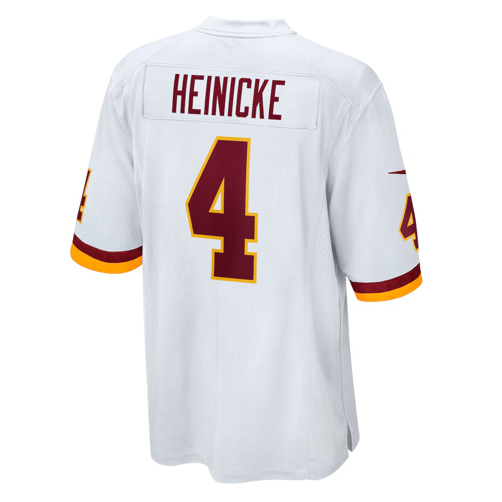 W.Football Team #4 Taylor Heinicke White MWATKINS Game Jersey