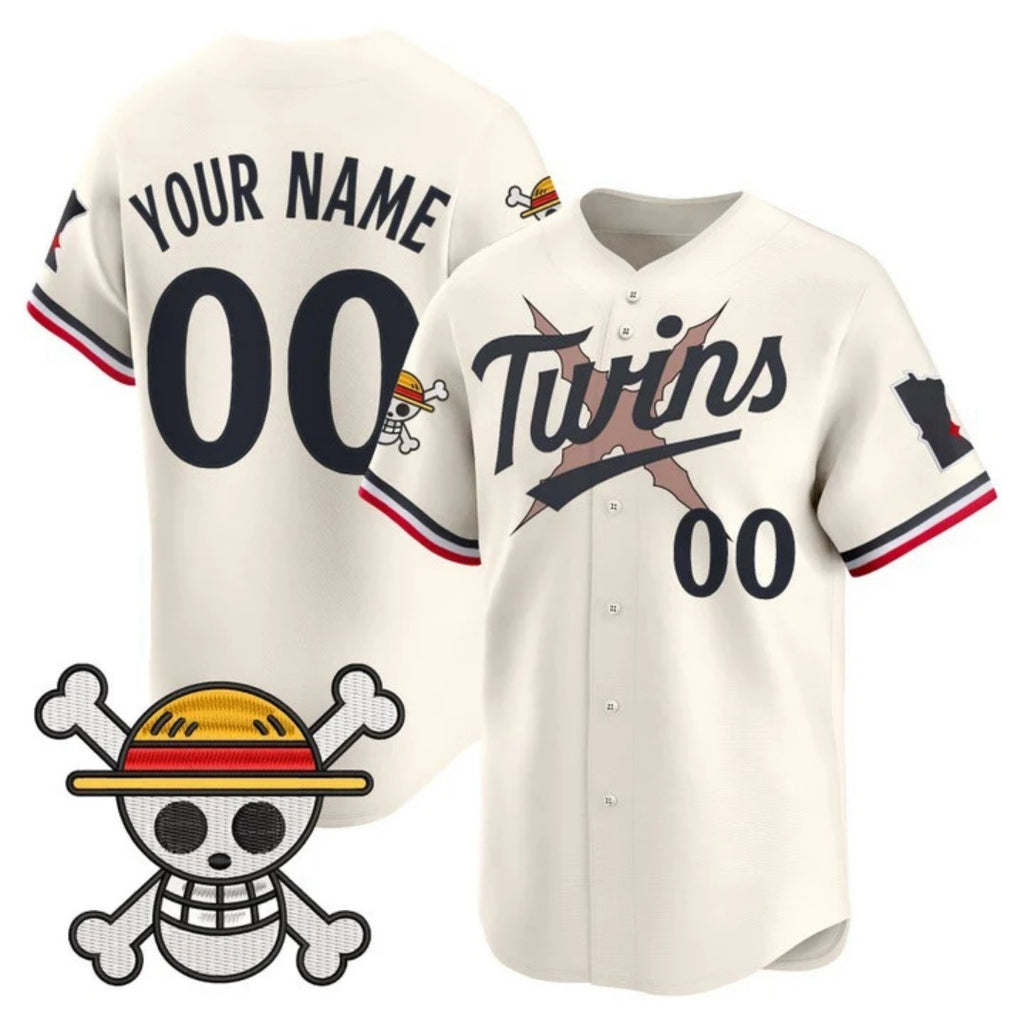 Custom Minnesota Twins x One Piece Cream MWATKINS Vapor Premier Limited Jersey - Stitched