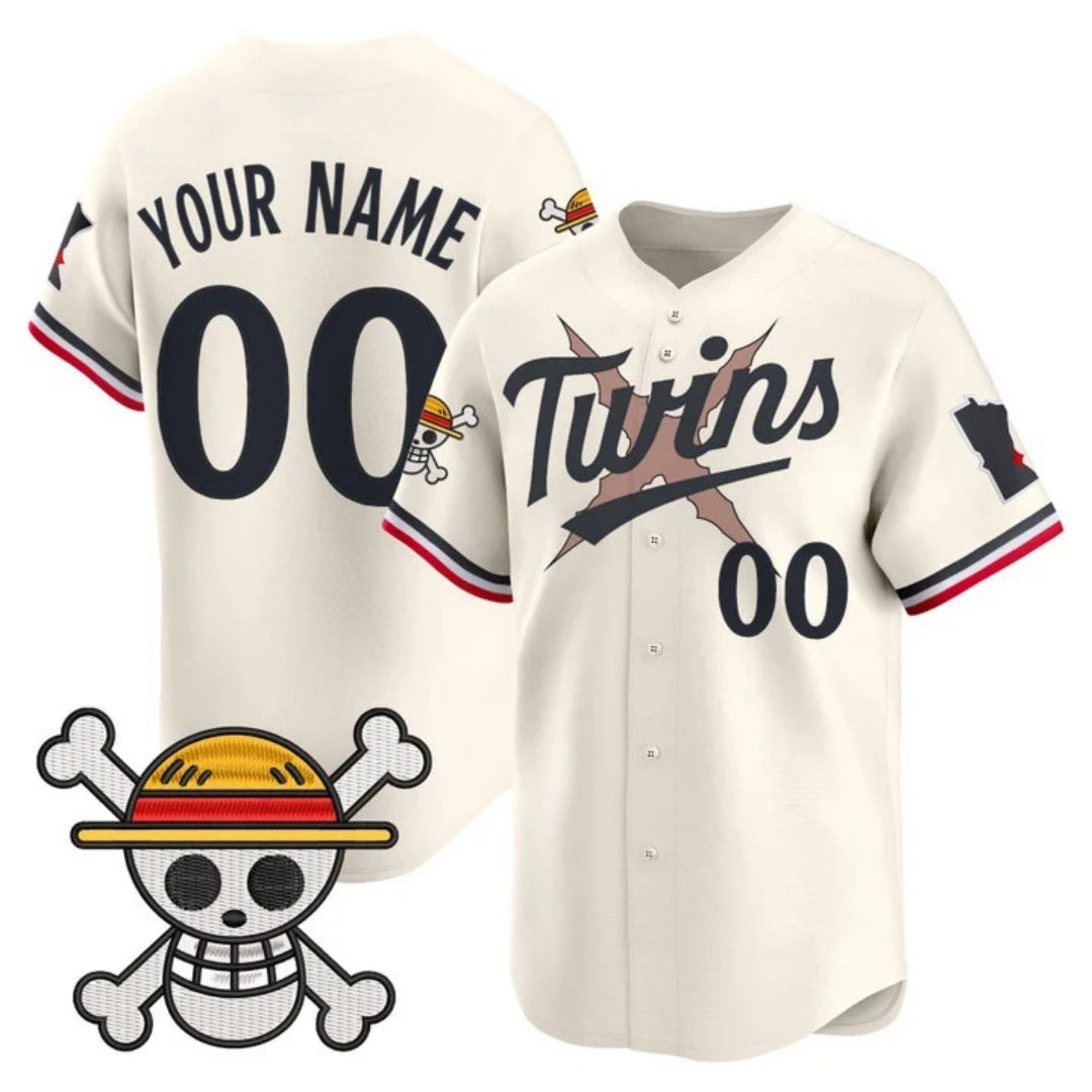 Custom Minnesota Twins x One Piece Cream MWATKINS Vapor Premier Limited Jersey - Stitched