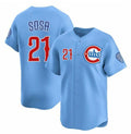 Chicago Cubs #21 Sammy Sosa Blue MWATKINS 2024-25 2nd Alternate Limited Stitched Jersey