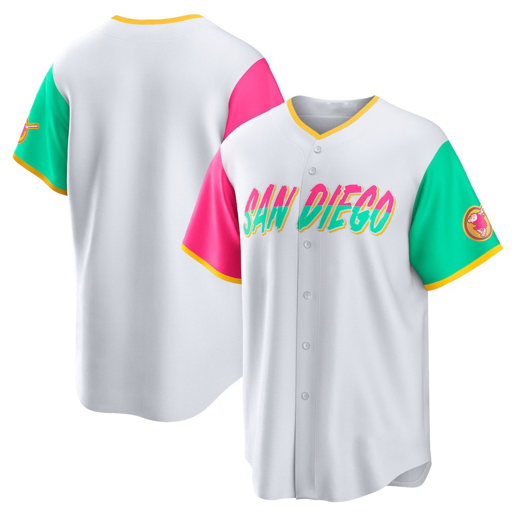 San Diego Padres White MWATKINS City Connect Replica Team Jersey