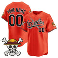 Custom Baltimore Orioles x One Piece Orange MWATKINS Vapor Premier Limited Jersey - Stitched