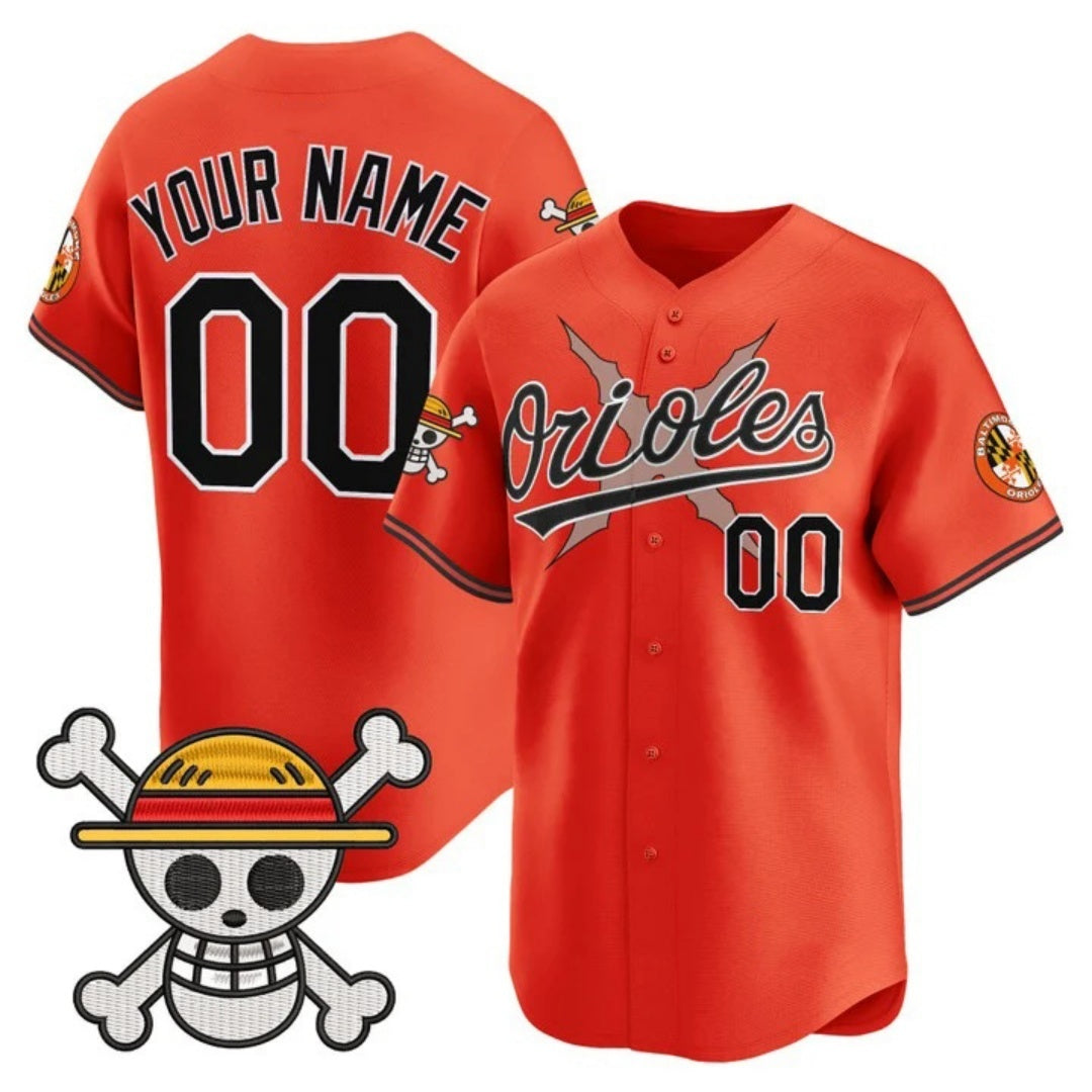 Custom Baltimore Orioles x One Piece Orange MWATKINS Vapor Premier Limited Jersey - Stitched