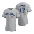 Toronto Blue Jays #17 Jose Berrios Gray MWATKINS Road Flex Base Player Jersey