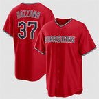 Cleveland Guardians #37 Travis Bazzana Red MWATKINS Alternate Limited Stitched Jersey