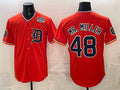 Detroit Tigers #48 Mr. Miller Orange MWATKINS 2026 Alternate USA 250' Patch Vapor Premier Limited Stitched Jersey