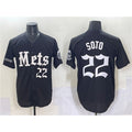 New York Mets #22 Juan Soto Black MWATKINS 'Gotham Gothic Edition' Vapor Premier Limited Stitched Jersey