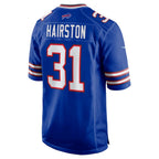B.Bills #31 Maxwell Hairston Royal MWATKINS 2025 active First Round Pick Game Jersey