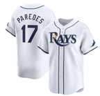 Tampa Bay Rays #17 Isaac Paredes White MWATKINS Home Limited Stitched Jersey
