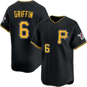 Pittsburgh Pirates #6 Konnor Griffin Black MWATKINS Alt Limited Jersey