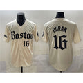 Boston Red Sox #16 Jarren Duran Cream MWATKINS Gothic Vapor Limited Stitched Jersey