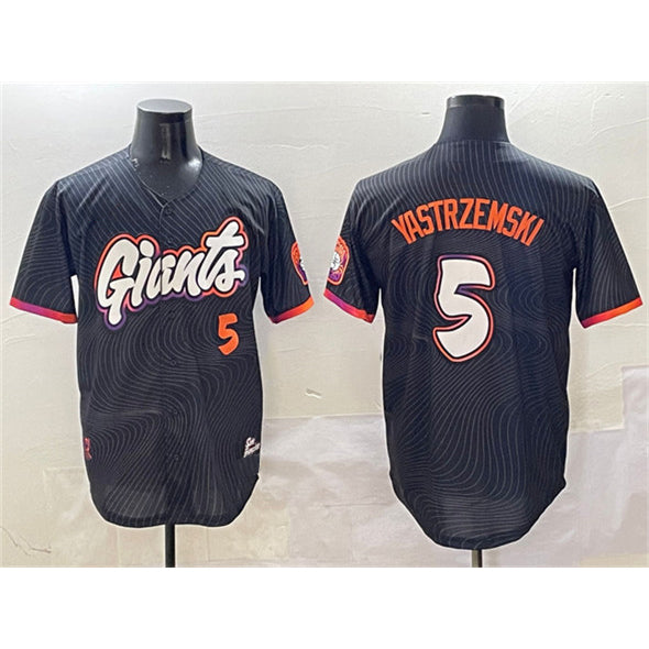 San Francisco Giants #5 Mike Yastrzemski Anthracite MWATKINS 2025 City Connect Limited Stitched Jersey