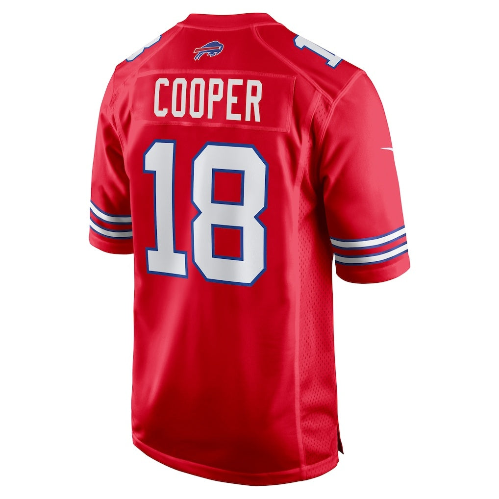 B.Bills #18 Amari Cooper Red MWATKINS Alternate Game Jersey