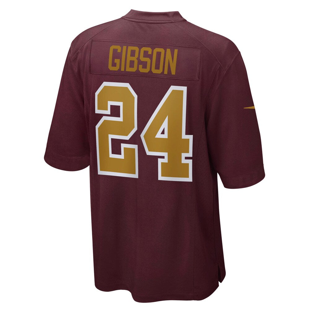 W.Football Team #24 Antonio Gibson Burgundy MWATKINS Alternate Player Game Jersey