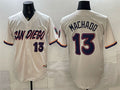 San Diego Padres #13 Manny Machado Cream MWATKINS 2026 City Connect Stadium Stitched Jersey